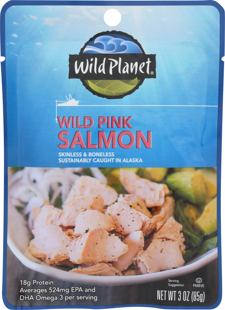 WILD PLANET: Wild Pink Salmon Pouch, 3 oz