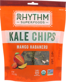 RHYTHM SUPERFOODS: Kale Chips Mango Habanero, 2 Oz