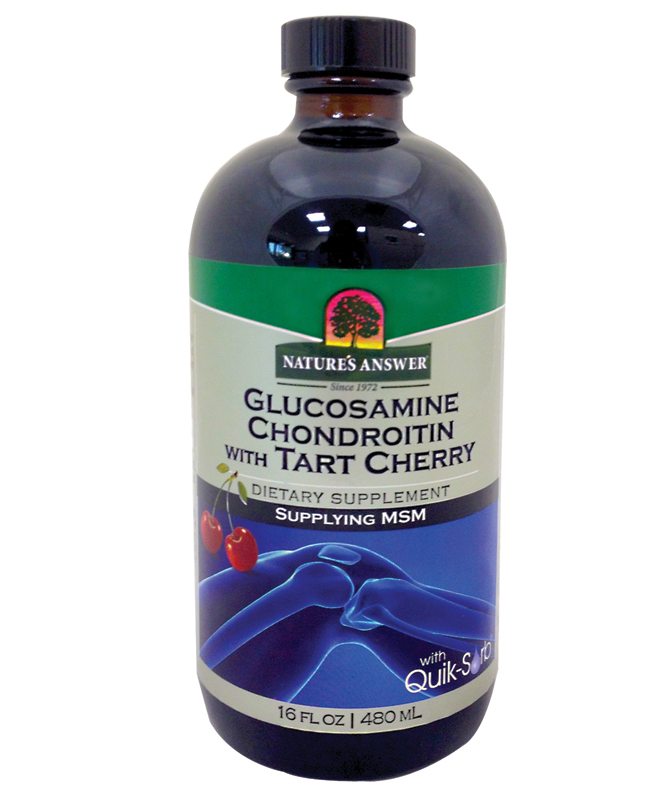 NATURES ANSWER: Glucosamine Chondroitin with Tart Cherry, 16 oz