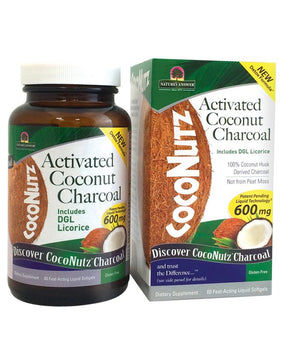 NATURES ANSWER: Activated Coconut Charcoal, 60 sg