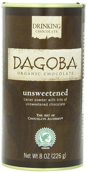 DAGOBA ORGANIC CHOC: Chocolate Powder Hot Unsweetened, 8 oz