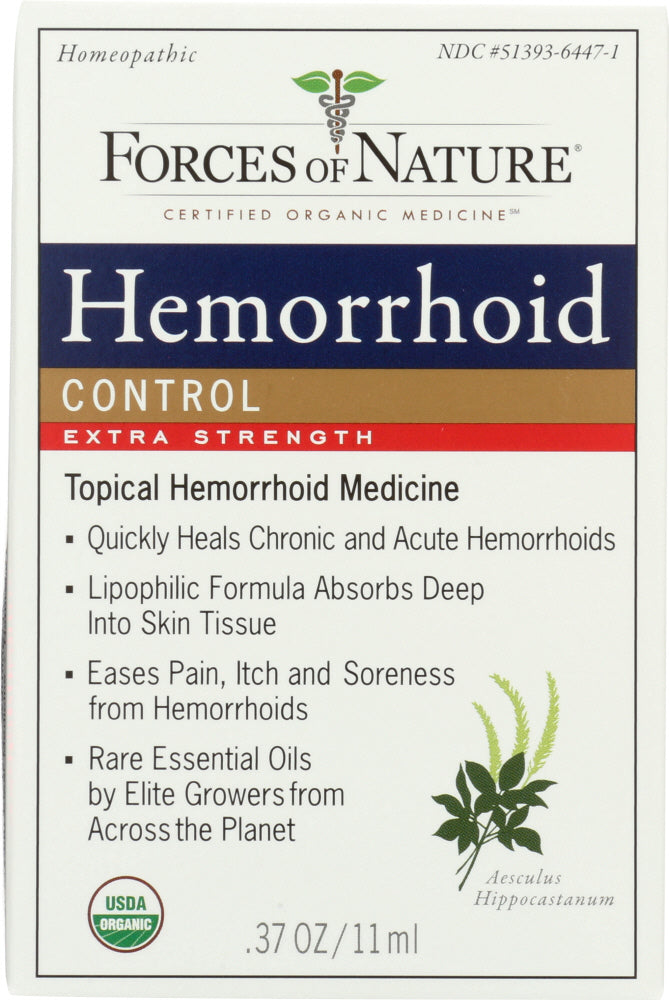 FORCES OF NATURE: Hemorrhoid Control Extra Strength, 11 ml