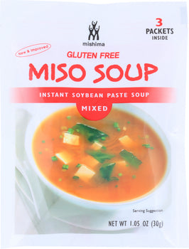 MISHIMA: Miso Soup Instant Soybean Paste Mixed, 1.05 oz