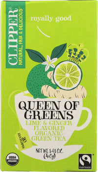 CLIPPER: Organic Queen of Greens Tea, 1.41 oz