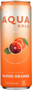 AQUA KOLA: Beverage Sparkling Blood Orange, 12 fo