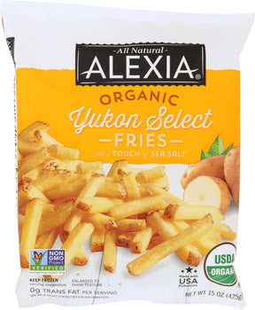 ALEXIA FOODS: Organic Yukon Select Fries with touch of Sea Salt, 15 oz