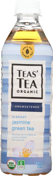 TEAS' TEA: Organic Unsweetened Jasmine Green Tea, 16.9 oz