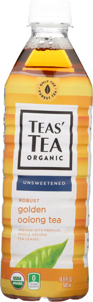 TEAS' TEA: Organic Unsweetened Golden Oolong Tea, 16.9 oz