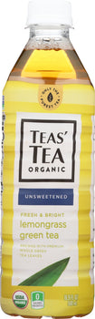 TEAS TEA: Tea Green Lemongrass Organic, 16.9 fo