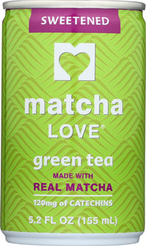 MATCHA LOVE: Japanese Matcha + Green Tea Sweetened, 5.2 fo