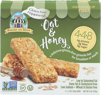 BAKERY ON MAIN: 4.4.8 Oats & Honey Granola Bars, 6 oz