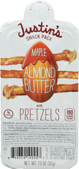 JUSTINS: Maple Almonds Nut Butter Snack Pack, 1.3 oz