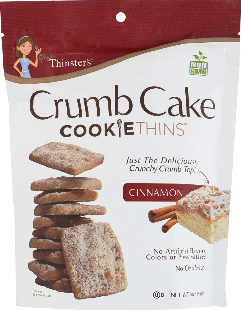 MRS THINSTERS: Cookie Thin Cinnamon Crumb Cake, 5 oz