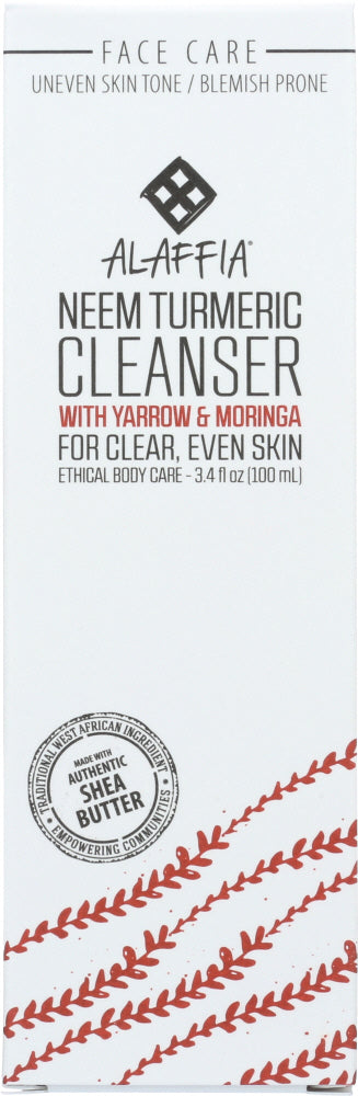 ALAFFIA: Neem Turmeric Cleanser, 3.4 fl oz