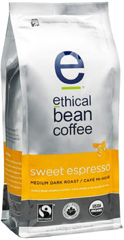 ETHICAL BEAN: Coffee Medium Dark Roast Sweet Espresso, 12 oz