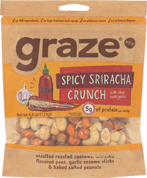 GRAZE: Snack Spicy Sriracha Crunch, 4.4 oz