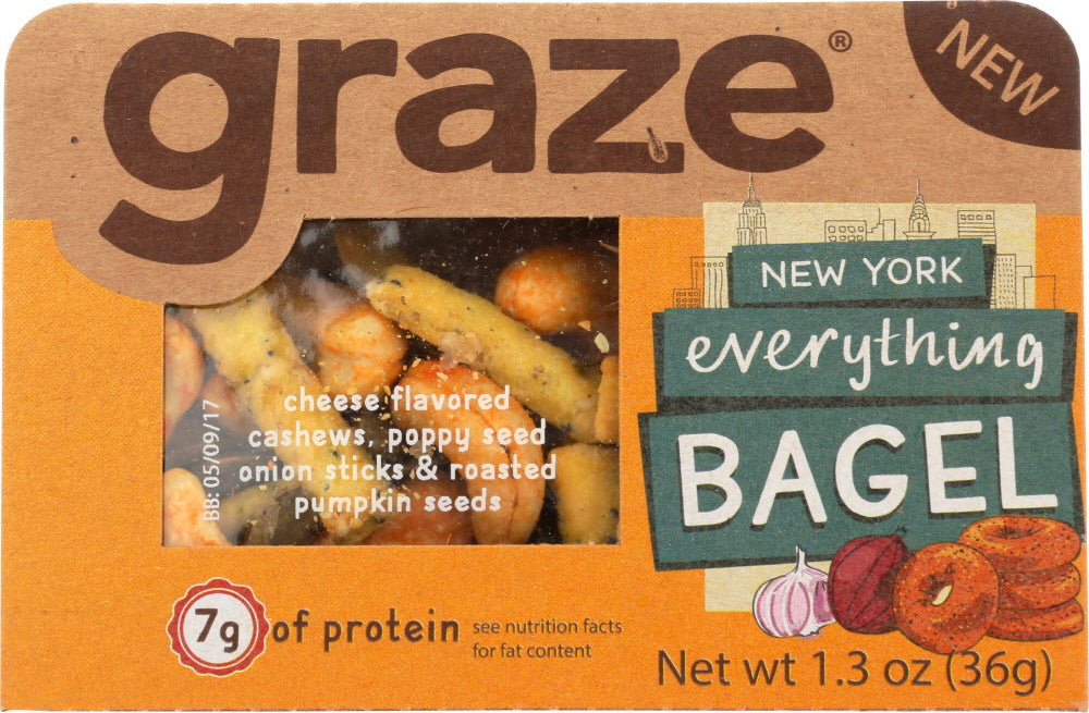 GRAZE: Snack New York Everything Bagel Sesame Stick, 1.3 oz