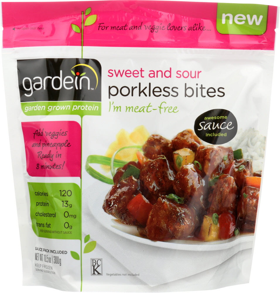 GARDEIN: Sweet And Sour Porkless Bites, 10.5 oz