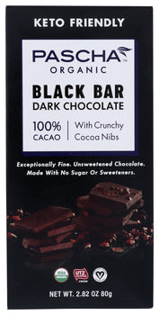 PASCHA: Dark Chocolate with Organic Cocoa Nibs, 2.82 oz