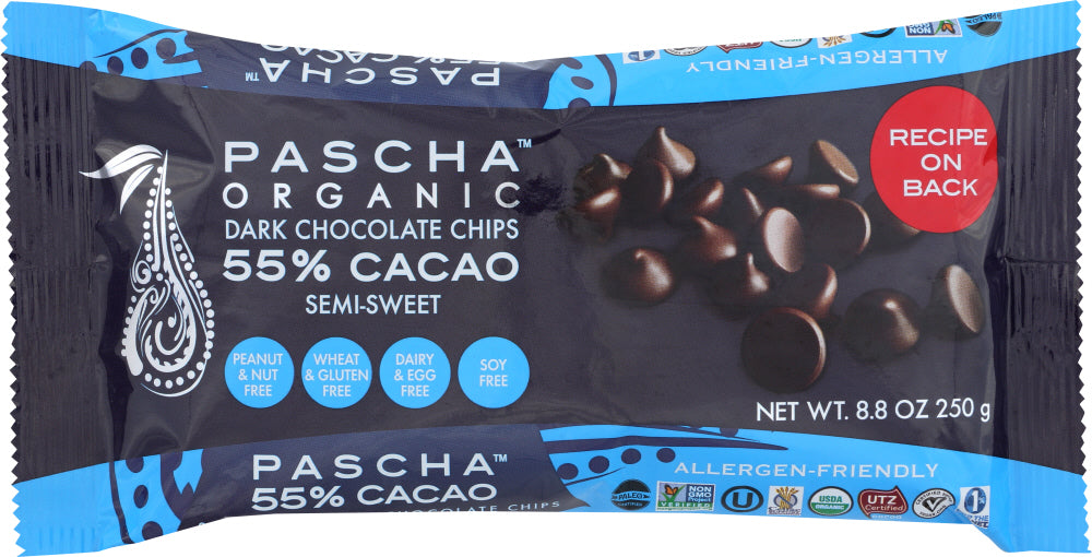 PASCHA: Chocolate Baking Chip 55% Cacao, 8.8 oz