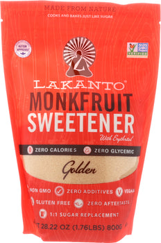 LAKANTO: Sweetener Golden Monkfruit, 28.22 oz