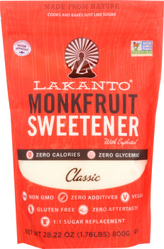 LAKANTO: Sweetener Classic Monkfruit, 28.22 oz