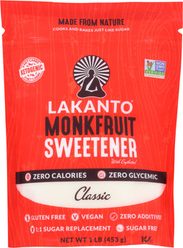 LAKANTO: Sweetener Classic Sugar Free, 16 oz