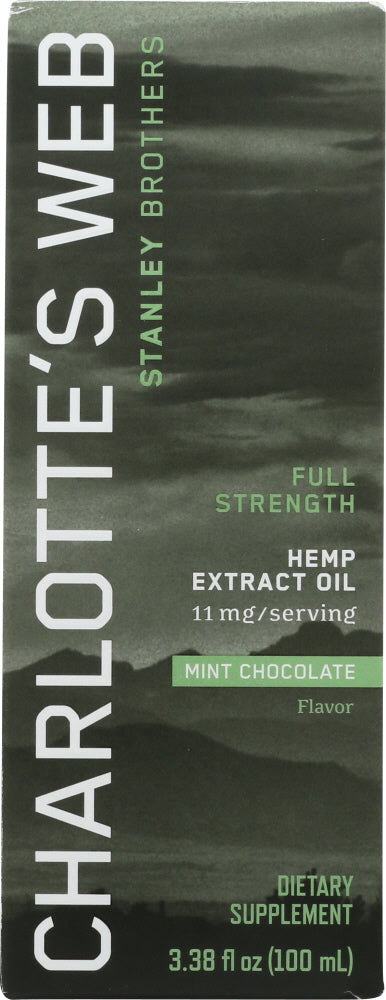 CHARLOTTES WEB: Hemp Extract Oil Mint Chocolate Full Strength, 3.38 oz