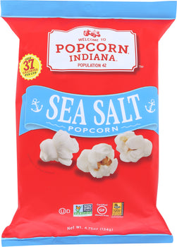 POPCORN INDIANA: All Natural Popcorn Sea Salt, 4.5 oz