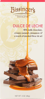 BISSINGERS: Dulce De Leche Chocolate Bar, 3 oz