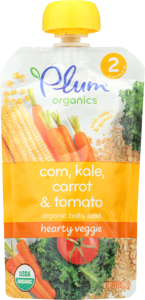 PLUM ORGANICS: Meal Veggie kale Sweet Corn Quinoa, 3.5 oz