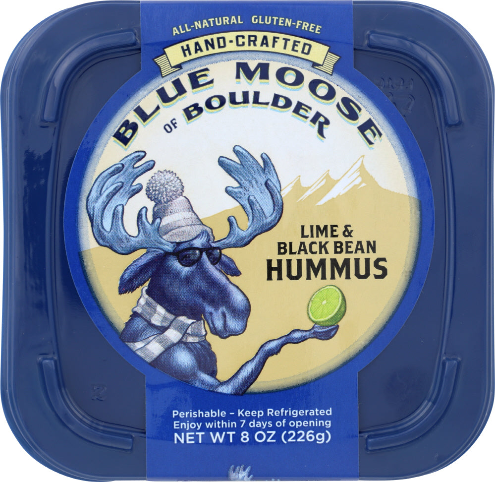 BLUE MOOSE OF BOULDER: Hummus Lime and Black Bean, 8 oz