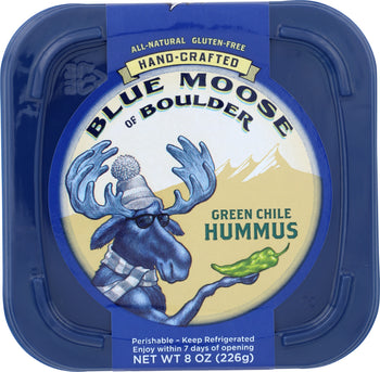 BLUE MOOSE OF BOULDER: Hummus Green Chile, 8 oz