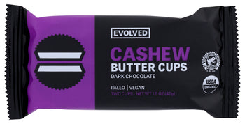 EVOLVED: Organic Dark Chocolate Cashew Butter Cups, 1.50 oz