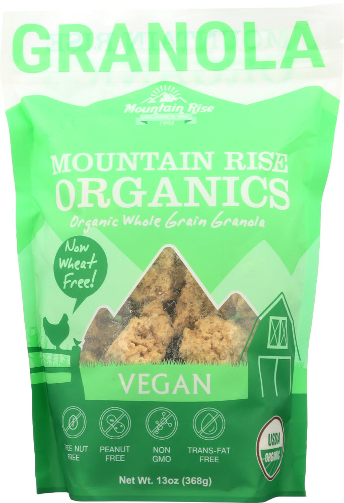 MOUNTAIN RISE ORGANIC GRANOLA: Organic Vegan Granola, 13 oz