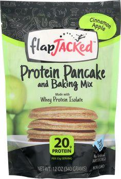 FLAPJACKED: Pancake Mix Protein Cinnamon Apple, 12 oz