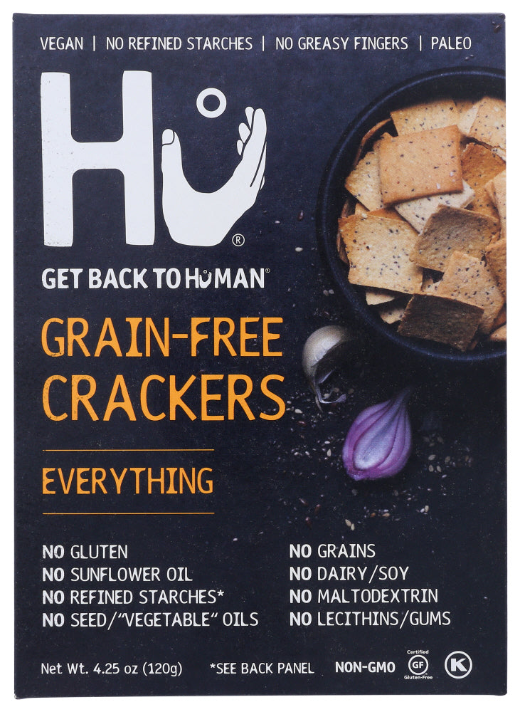 HU: Everything Grain-Free Crackers, 4.25 oz