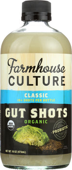 FARMHOUSE CULTURE: Beverage Gut Shots Classic, 16 oz