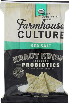 FARMHOUSE CULTURE: Sea Salt Kraut Krisps, 1 oz