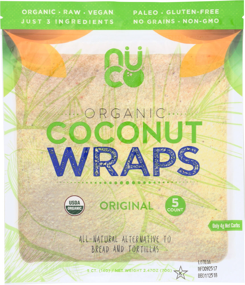 NUCO: Organic Coconut Wraps Original, 2.47 oz