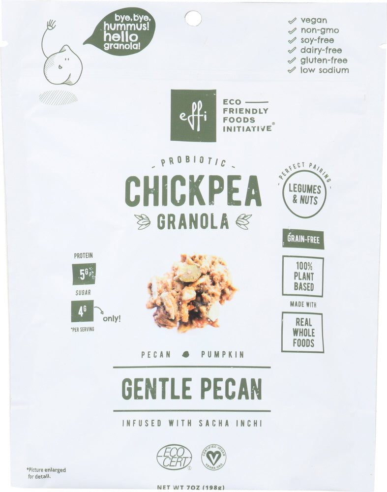 EFFI: Granola Chickpea Gentle Pecan, 7 oz