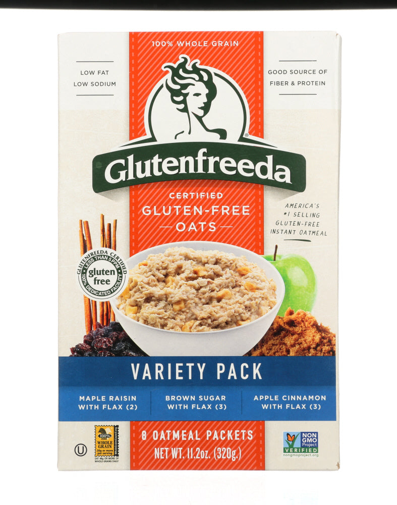 GLUTENFREEDA: Gluten Free Instant Oatmeal Variety Pack, 11.2 oz