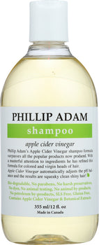 PHILLIP ADAM: Shampoo Apple Cider Vinegar, 12 oz