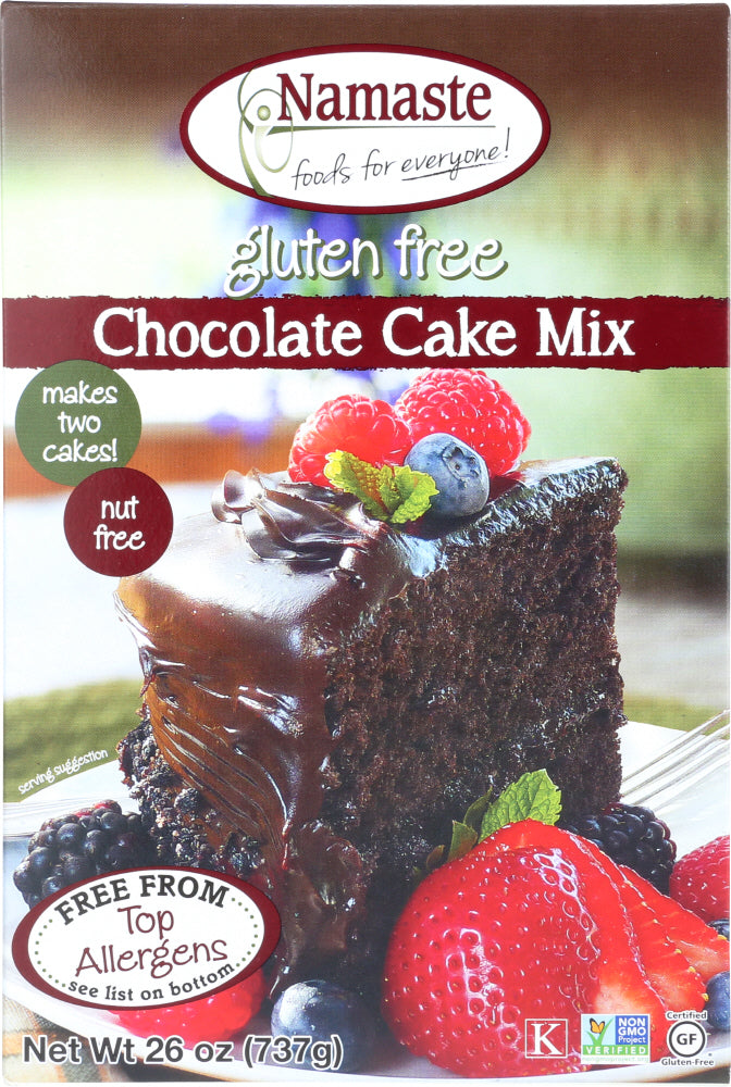 NAMASTE FOODS: Chocolate Cake Mix Gluten Free, 26 oz