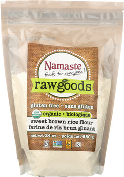 NAMASTE FOODS: Organic Sweet Brown Rice Flour, 24 oz