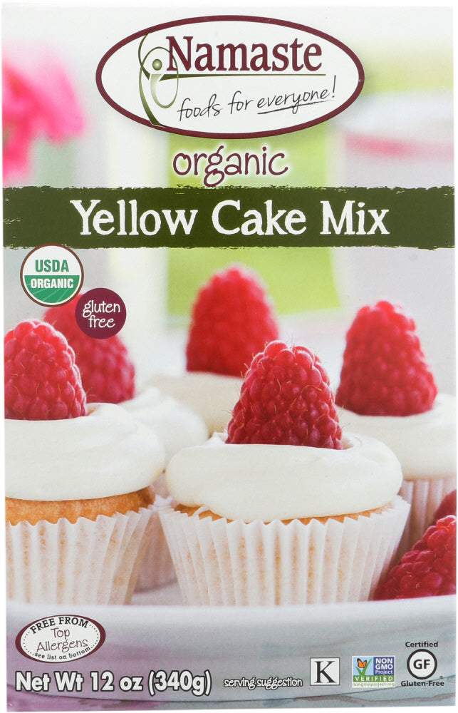 NAMASTE FOODS: Organic Yellow Cake Mix, 12 oz