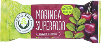 KULI KULI MO: Moringa Superfood Bar Black Cherry, 1.6 Oz