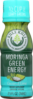 KULI KULI MO: Moringa Green Energy Shot Coconut Lime, 2.5 Oz