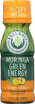 KULI KULI MO: Moringa Green Energy Shot Ginger Lemon, 2.5 Oz