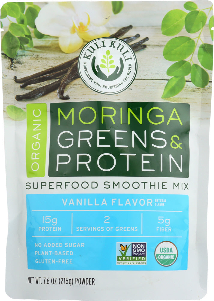 KULI KULI MO: Moringa Greens And Protein Vanilla, 7.6 Oz